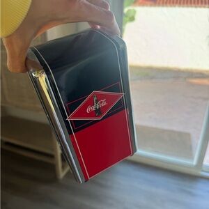 Coca Cola vintage diner Red and Black napkin dispenser